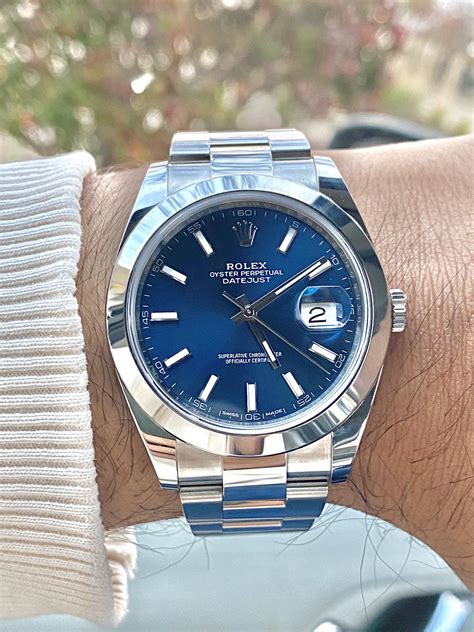 rolex 126300 black dial|Rolex 41mm Datejust blue dial.